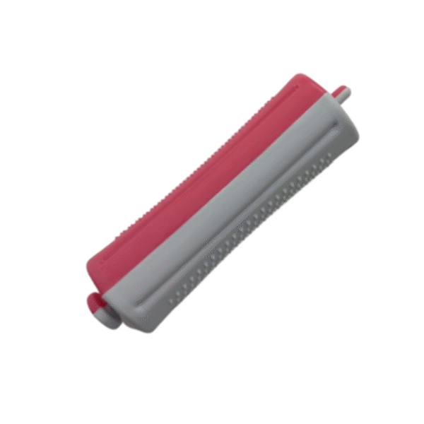 BIGUDI PLASTICO ROJO/GRIS 6UND