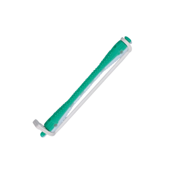 BIGUDI PLASTICO VERDE/BLANCO 12 UDS ITEM 06