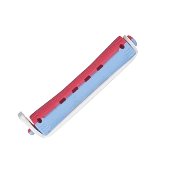 BIGUDI PLASTICO ROJO/AZUL 12 UDS ITEM 1.1