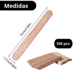 PALETA DE MADERA P/ DEPILACION BAJALENGUAS - Imagen 2