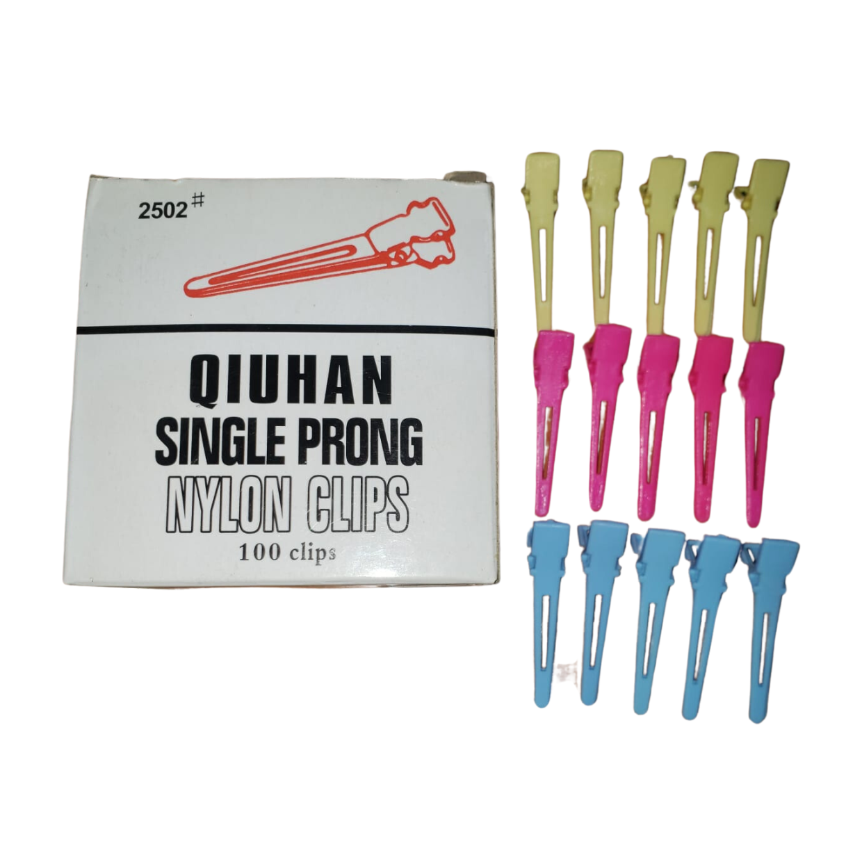 7880701560187 PINZAS PLASTICAS CAJA 100 CLIPS G.CARE - Imagen 1