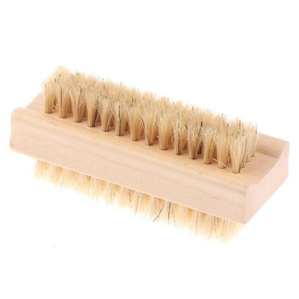 ESCOBILLA UÑAS DOBLE MADERA