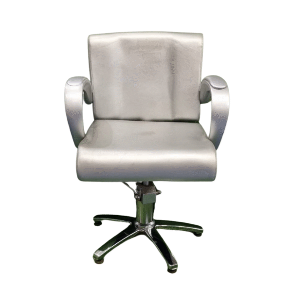 SILLA DE PELUQUERIA PLATEADA ITEM BS-A8829 GLOBAL CARE