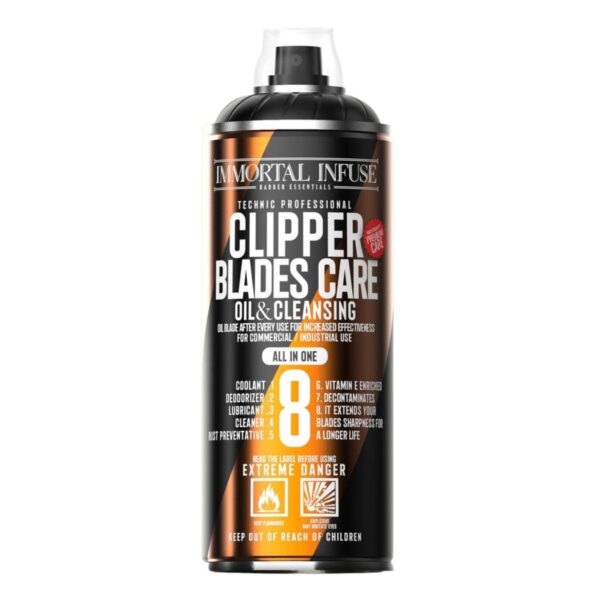 IMMORTAL INFUSE CLIPPER SPRAY BLADES CARE (8 EN 1) 500ML