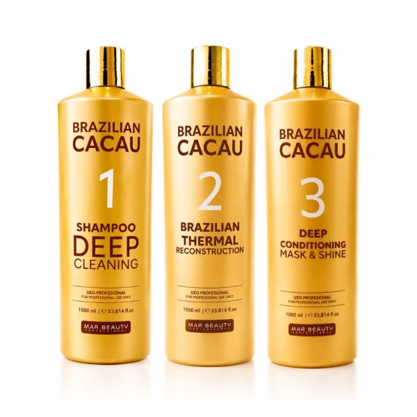 KIT BRAZILIAN CACAU 1000ML MAR BEAUTY