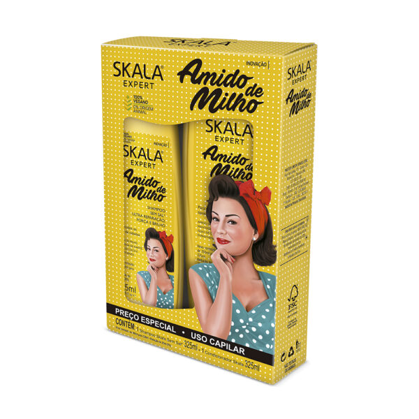 PACK SHAMPOO + ACOND SKALA AMIDO DE MILHO 325ML