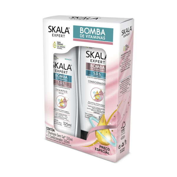 PACK SHAMPOO + ACOND SKALA BOMBA S.O.S. 325ML