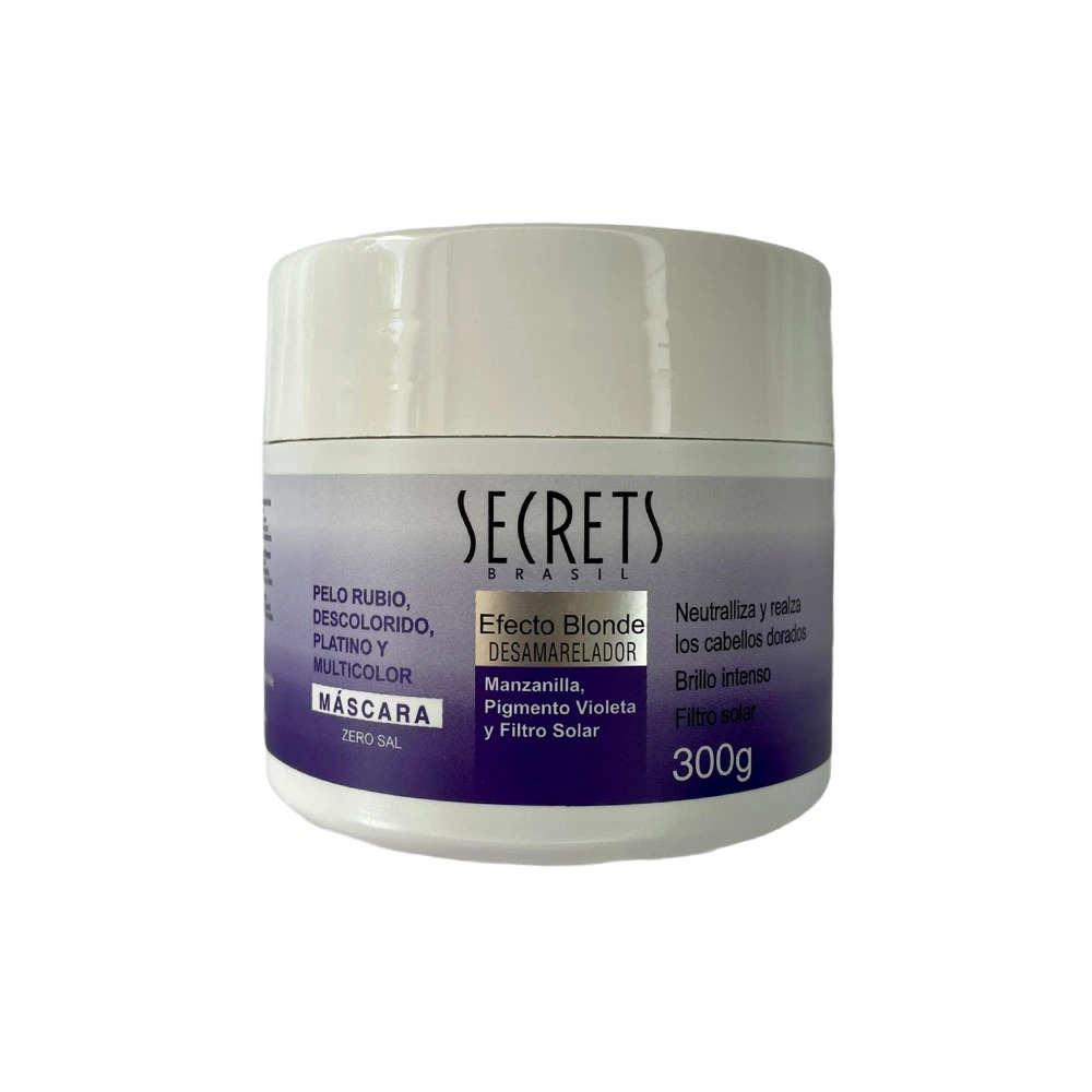 MATIZADOR SECRETS EFECTO BLONDE 300 GRS MASCARA MATIZADOR SECRETS EFECTO BLONDE 300 GRS - Imagen 1