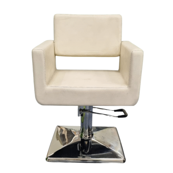 SILLA DE PELUQUERIA BLANCA H-A085B