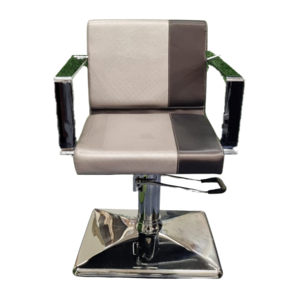 SILLA DE PELUQUERIA CAFE/PLAT CROMADA ITEM A152