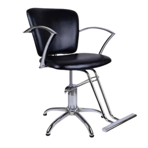 SILLA DE PELUQUERIA NEGRA ITEM 68065 GLOBAL CARE