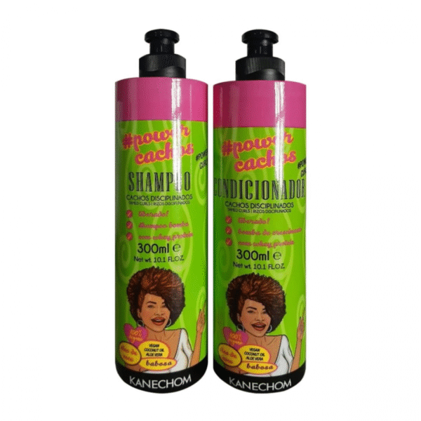 PACK SHAMPOO + ACOND KANECHOM POWER CACHOS 300 ML