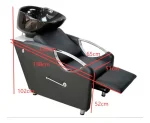 LAVAPELO NEGRO RECLINABLE CON ALZA PIE ITEM 91858 - Imagen 2