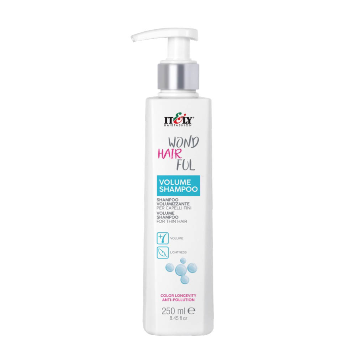 8029840016035 VOLUME SHAMPOO 250ML ITELY HAIRFASHION - Imagen 1
