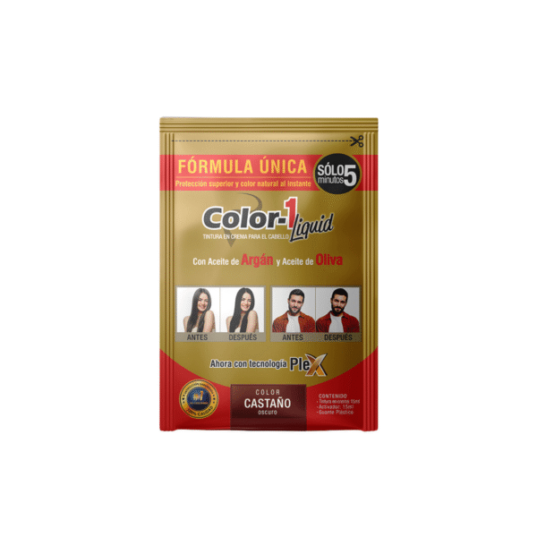 TINTURA LIQUIDA CASTAÑO SACHET 30 ML COLOR -1