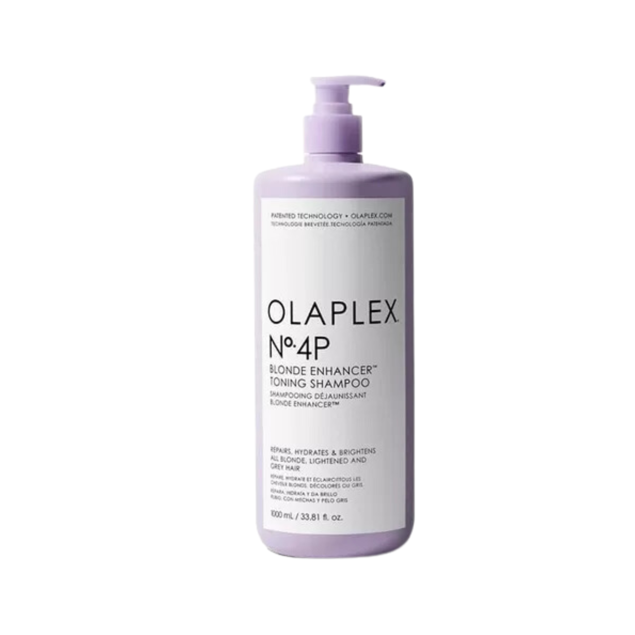 850045076061 N°4P BLONDE ENHANCER TONING SHAMPOO 1000ML OLAPLEX - Imagen 1