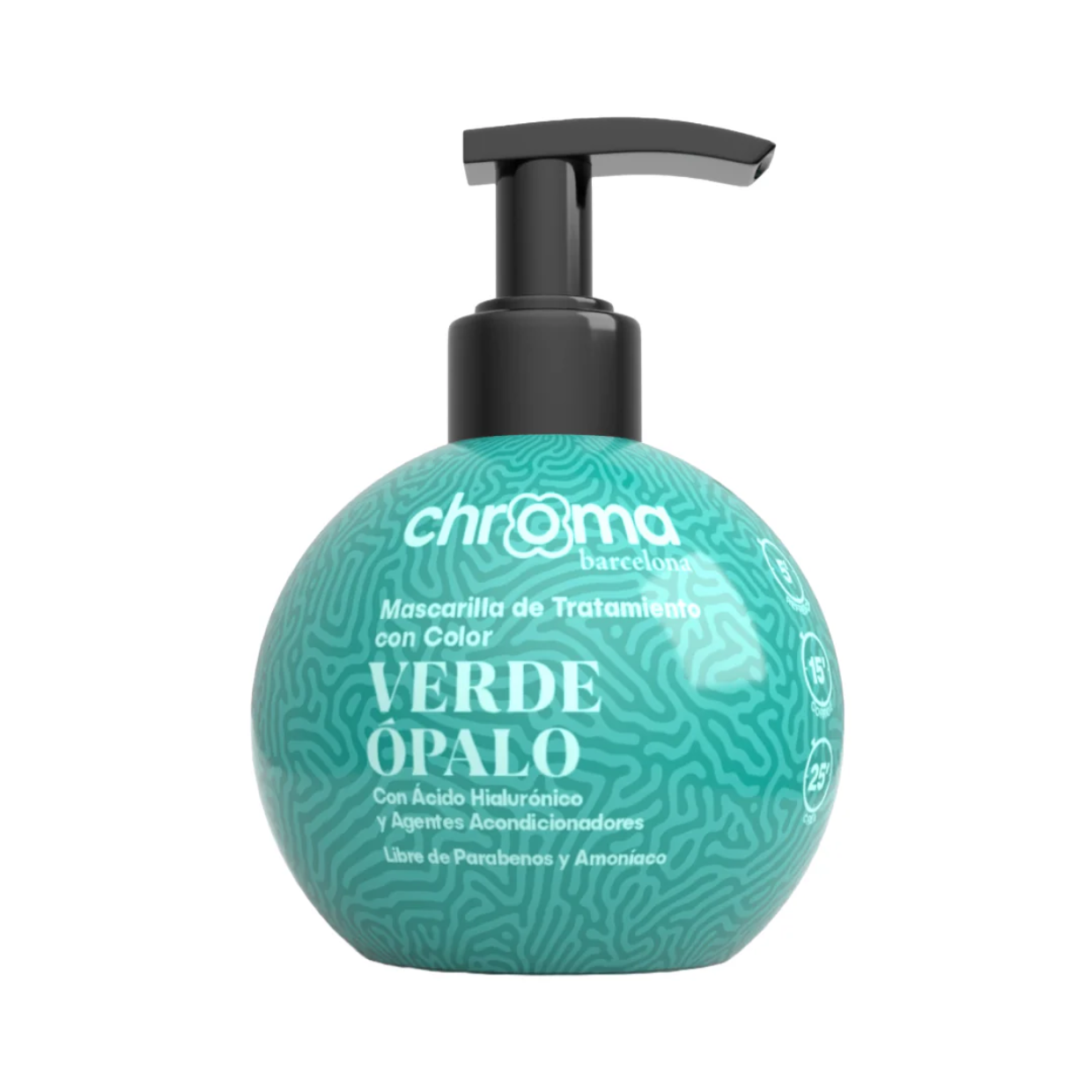 0731416423571 CHROMA BARCELONA MATIZADOR VERDE OPALO 250ML - Imagen 1