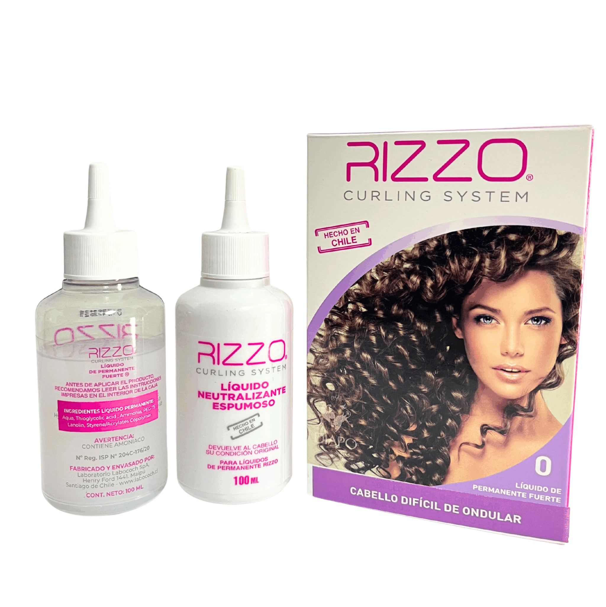 51 KIT LIQUIDO PERMANENTE RIZZO FUERTE 0 100ML - Imagen 1