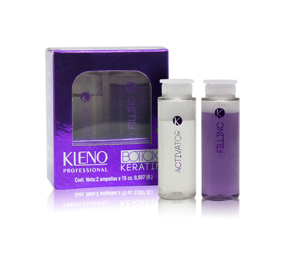 AMPOLLAS ALISADO BOTTOX KERATIN (2) X 15CC KLENO AMPOLLAS ALISADO BOTTOX KERATIN (2) X 15CC KLENO - Imagen 1