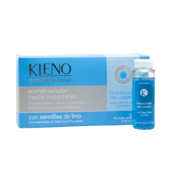 AMPOLLA CAPILAR SEMILLA DE LINO 12 X 15ML KLENO