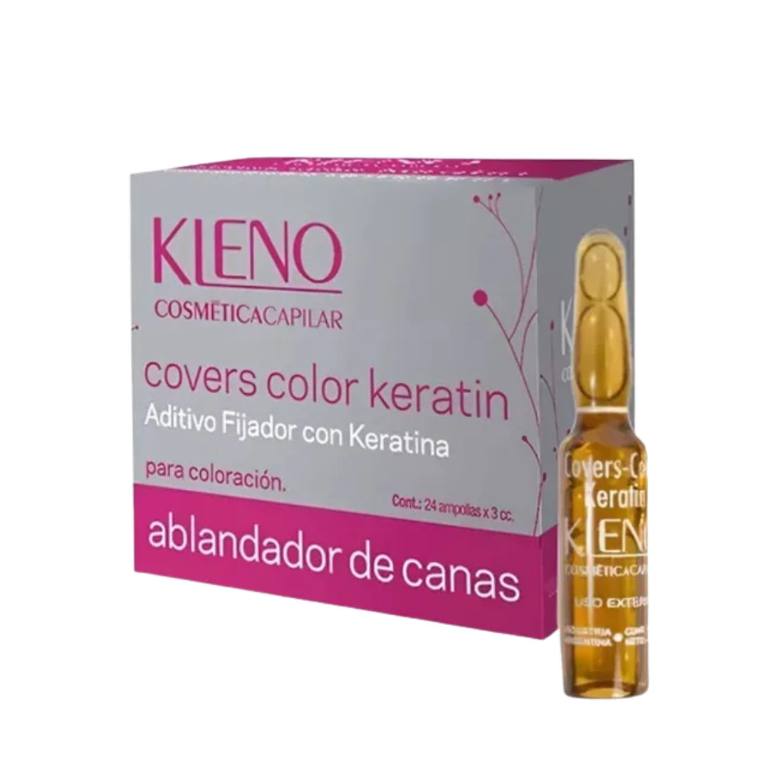 AMPOLLA COVER COLOR KERATIN ABLANDADOR 24 X 3CC KLENO AMPOLLA COVER COLOR KERATIN ABLANDADOR 24 X 3CC KLENO - Imagen 1