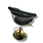SILLA DE PELUQUERÍA NEGRO/DORADO ITEM 9865 - Imagen 2