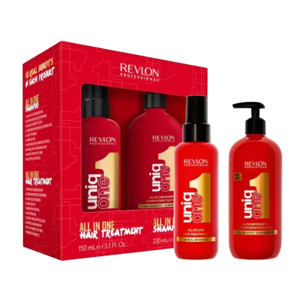 KIT RP UNIQ ONE SHAMPOO 230 ML + HAIR TRATAMIENTO 150 ML REVLON
