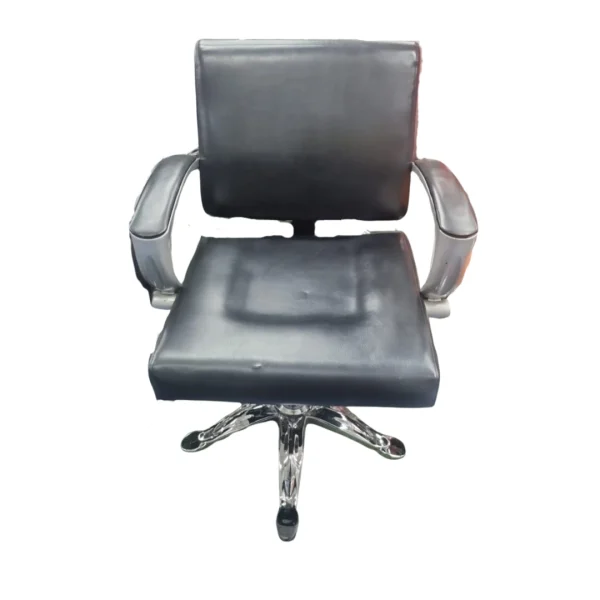 SILLA DE PELUQUERIA NEGRA/PLAT ITEM BS-A8829 GLOBAL CARE