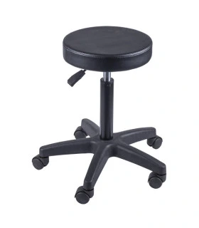 TABURETE NEGRO CON BASE ESTRELLA ITEM C001 GLOBAL CARE