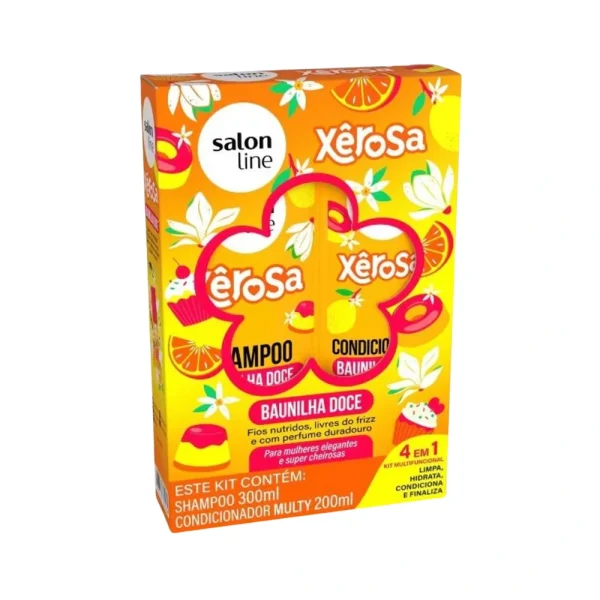 XEROSA KIT SH 300ML + ACOND 200ML VAINILLA SALON LINE