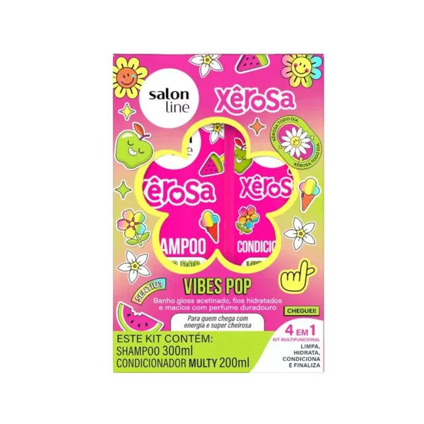 XEROSA KIT SH 300ML + ACOND 200ML VIBES POP SALON LINE